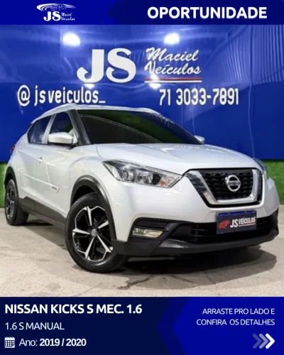 Nissan Kicks S 1.6 16V Flexstar 5P Mec. 2020