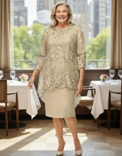 Vestido Feminino Elegante - Tamanho XXL