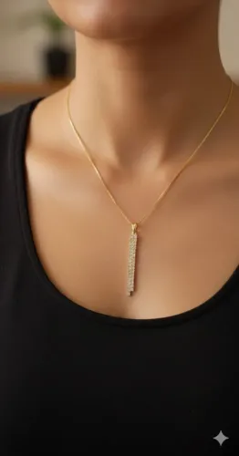 Colar cascata feminino