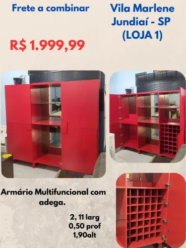 Armário Multifuncional com adega.