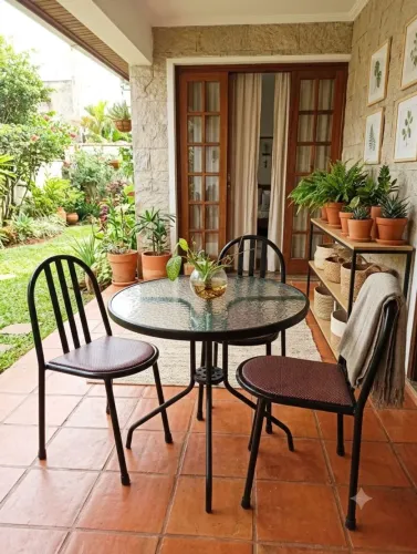 JG de Varanda Mesa 03 cadeiras Lindo