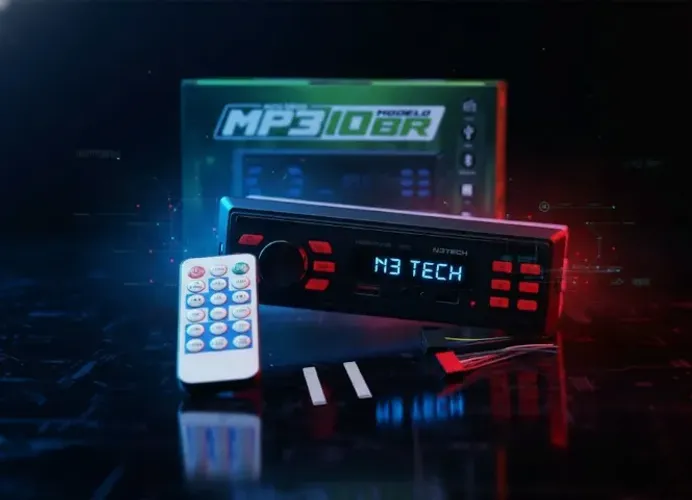 Aparelho De Som Carro Automotivo Bluetooth Pendrive Sd Rádio