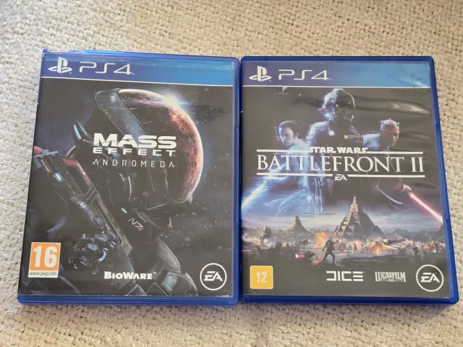 2 jogos Playstation 4. Mass Effect e Star Wars Bf 2