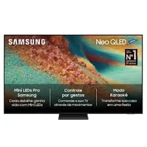 Smart TV Samsung 55? NEO QLED, lacrada, nota fiscal e garantia