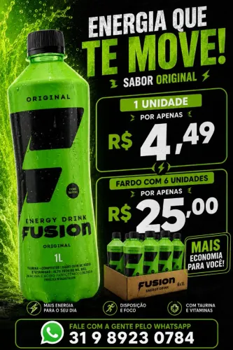 Energético Fusion 1L oportunidade 4.49