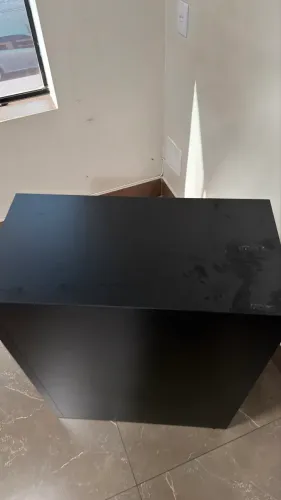 Balcão de caixa MDF preto