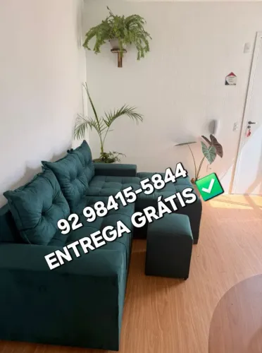 Sofá chaisse 3 lugares entrega grátis