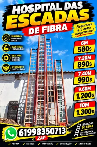Escada 6m apartir de 580$