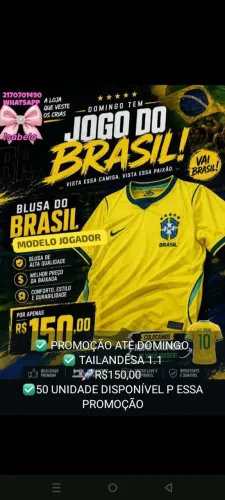 MEGA PROMOÇÃO JOGADOR T.1.1 AZUL E AMARELO R$150,00 SOMENTE NO RJ P entregar em mãos 