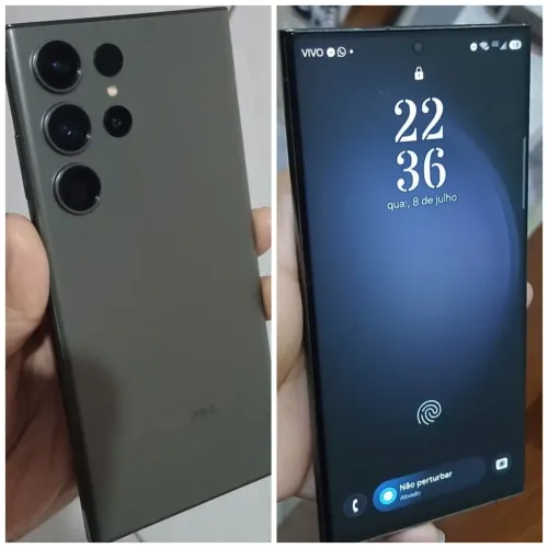 S23 ultra 512GB de memória 12GB de RAM tela gigante 6.8 prova d'água bateria 5000 mAh top