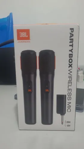 JBL PartyBox Wireless Mic 2 Microfones Sem Fio - NOVO