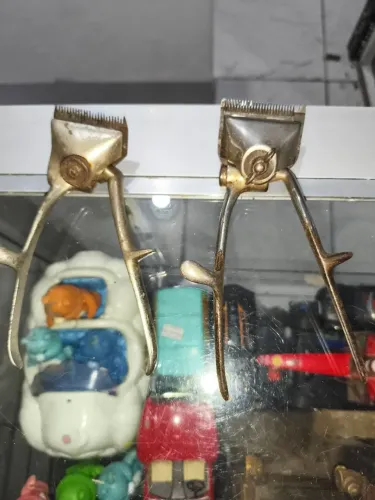 Maquininha de cortar cabelos antiga manuais duas unidades