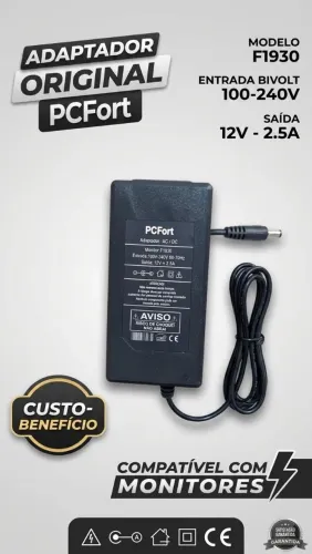 Fonte De Alimentação 12v 2.5a Bivolt 110/220v 30.0W