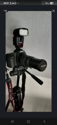 Câmera profissional canon