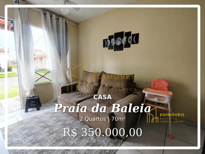 Seu novo lar na Praia da Baleia: Casa em condomínio com ótima infraestrutura!