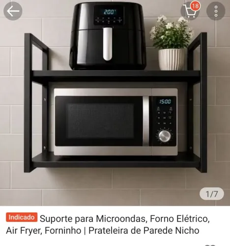 Suporte para microondas