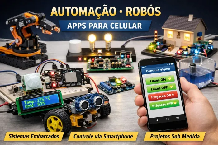 Programador de Sistemas Embarcados | Automação, Robôs e criação deAplicativos