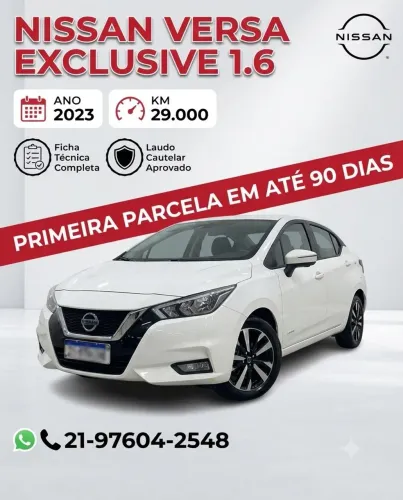 Nissan Versa Exclusive 1.6 16V Flex AUT 2023