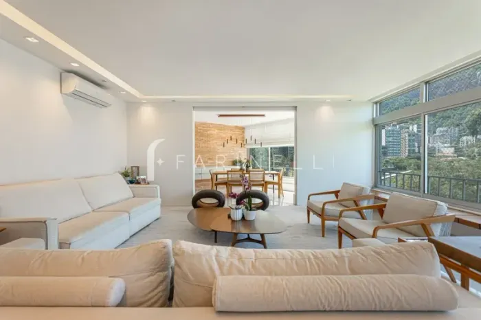 Lindo apartamento com vista panorâmica em localização valorizada na Lagoa.