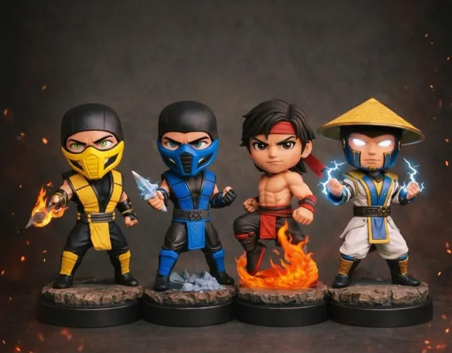 Bonecos mortal kombat 