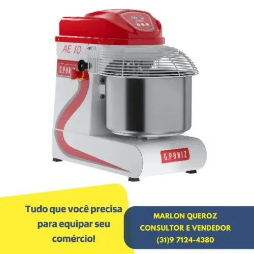 Amassadeira Espiral 15KG Monofásica GPaniz