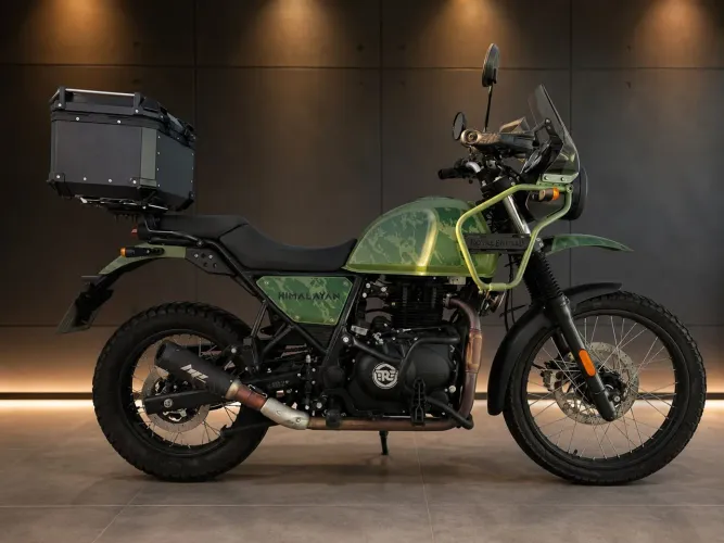 Royal Enfield Himalayan 411 ABS - Verde Militar - Impecável!