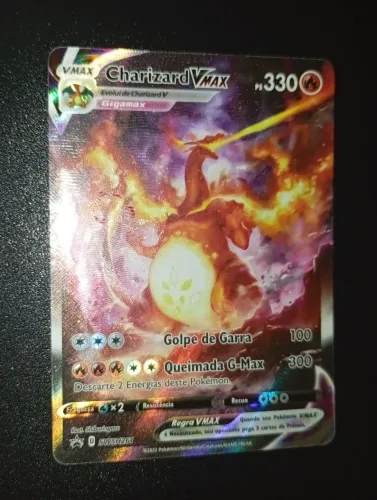 Carta Pokémon Charizard VMAX PROMO 2022 NM em Perfeito Estado