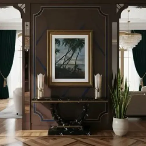 Quadro Decorativo - Óleo Sobre Tela - 'Entardecer Na Lagoa'