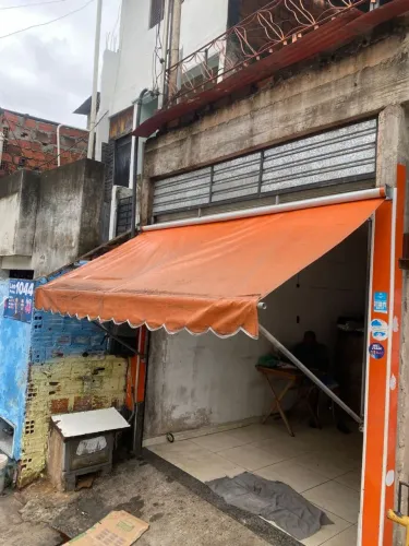 Toldo para sombra ponto comercial