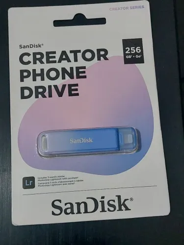 SanDisk Unidade de telefone criador de 256 GB - inclui conectores USB tipo C e Lightning