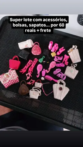 Acessórios para barbie lote completo