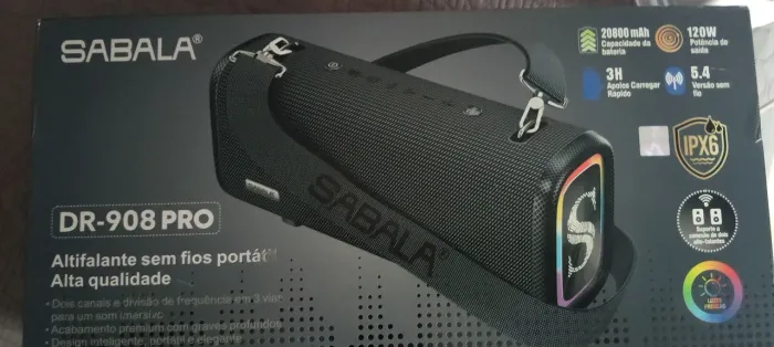 Caixa de som portátil DR-908 pro