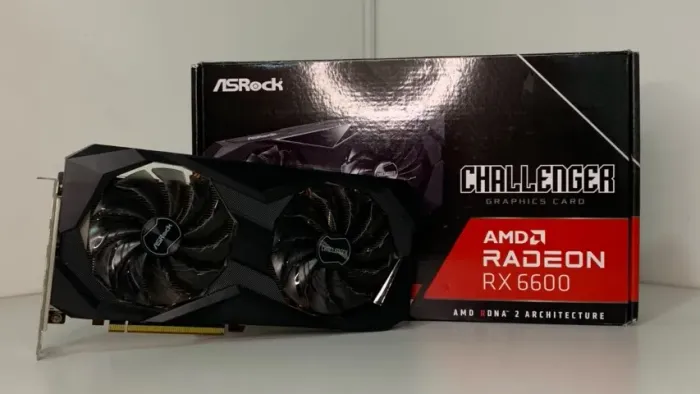 RX 6600 8GB ASROCK CHALLENGER (PEGO SUA PLACA NA TROCA)