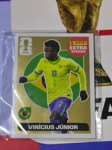 Figurinha Vini Jr Ouro - Álbum Copa 2026