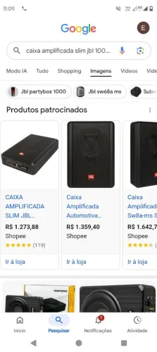 Caixa amplificadora jbl