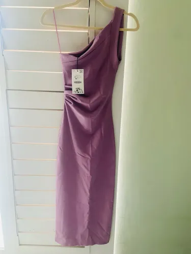 Vestido Zara assimétrico PP - NOVO
