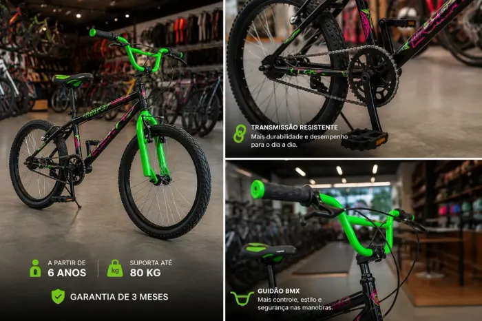 BMX aro 20 nova preço imbatível direto da fábrica