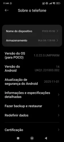 Celular poco x5