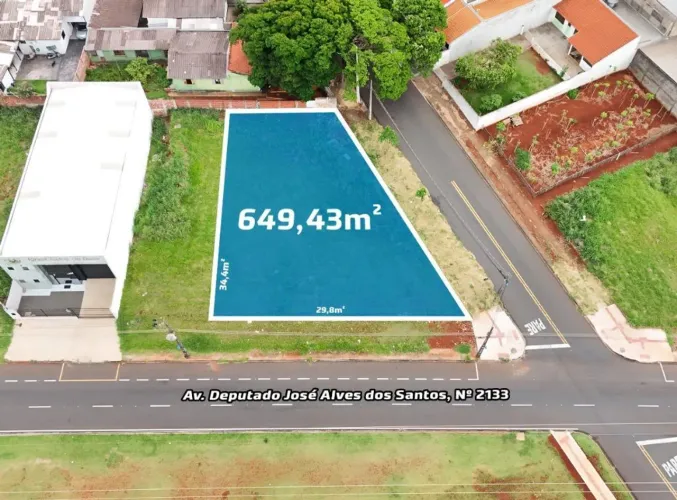 Terreno à venda em Maringá, Jardim Santa Cruz, com 649.43 m², Jardim Santa Cruz