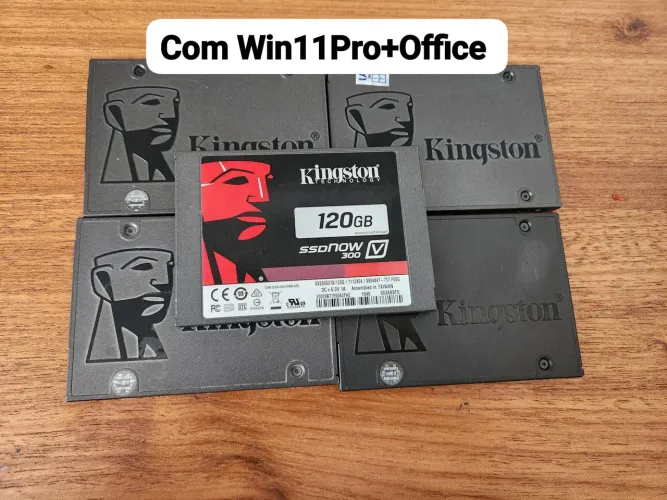 SSD SATA 120GB Kingston com Win11Pro+Office