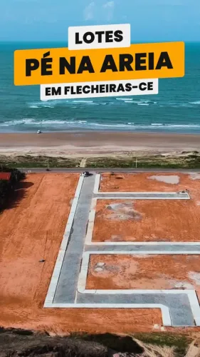 Lotes frente mar na praia de Flecheiras em Trairi
