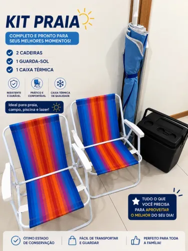 2 Cadeira de praia