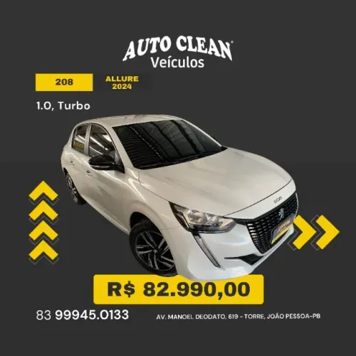 Peugeot 208 Allure 1.0 Tubo Flex 5P Aut. 2024