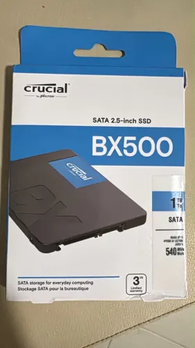SSD Crucial BX500 1TB SATA - Novo, Lacrado e na Garantia R$500,00