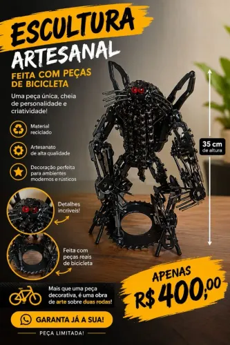 Escultura Artesanal Predador