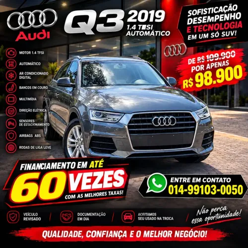 Audi Q3 1.4 TFSI/TFSI Flex S-tronic 5P 2019