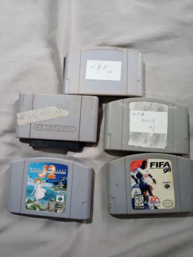 J2 NBA NFL FIFA Nintendo 64 lote