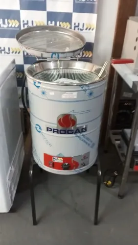 NZ. Fritadeira industrial elétrica redonda 24 litros 8.000w PROGÁS