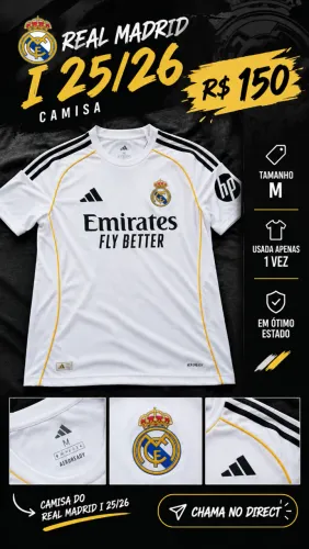Camisa Real Madrid I 25/26