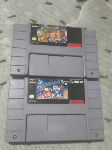 Super bomberman 1 e 2 original super Nintendo